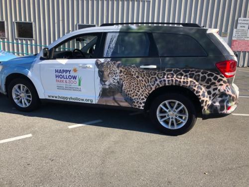 Partnership with Happy Hollow Park & Zoo to wrap their animal transport vehicles 